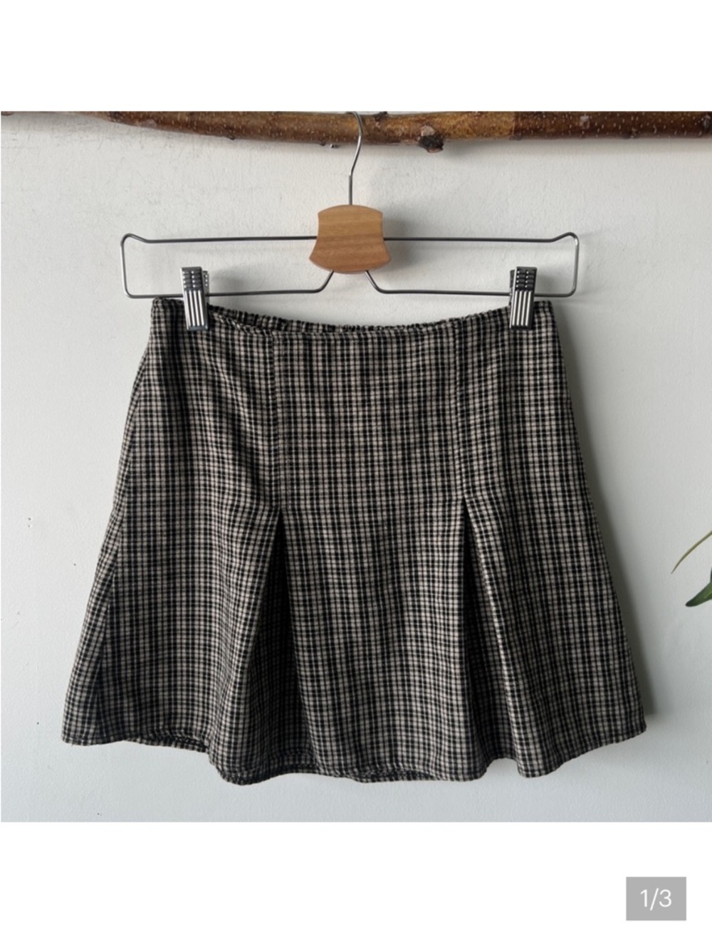 Brandy Melville Plaid Mini Skirt